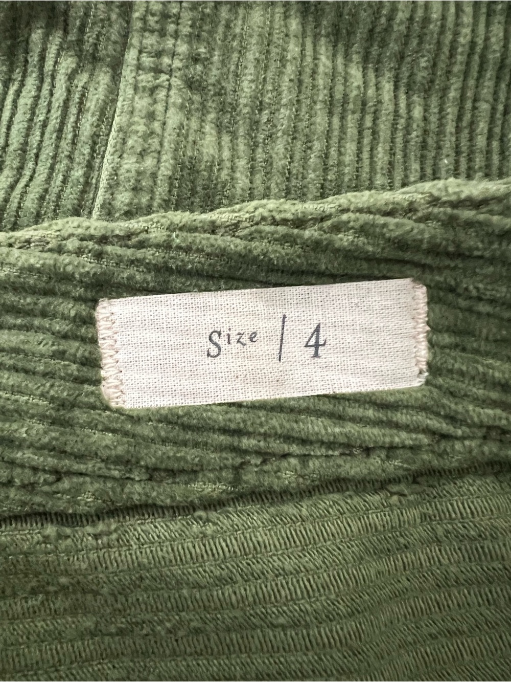 ANTHROPOLOGIE Pilcro And The Letterpress Green Corduroy Pencil Skirt Size 4 - Picture 11 of 14